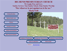 Tablet Screenshot of bigbendchurch.com